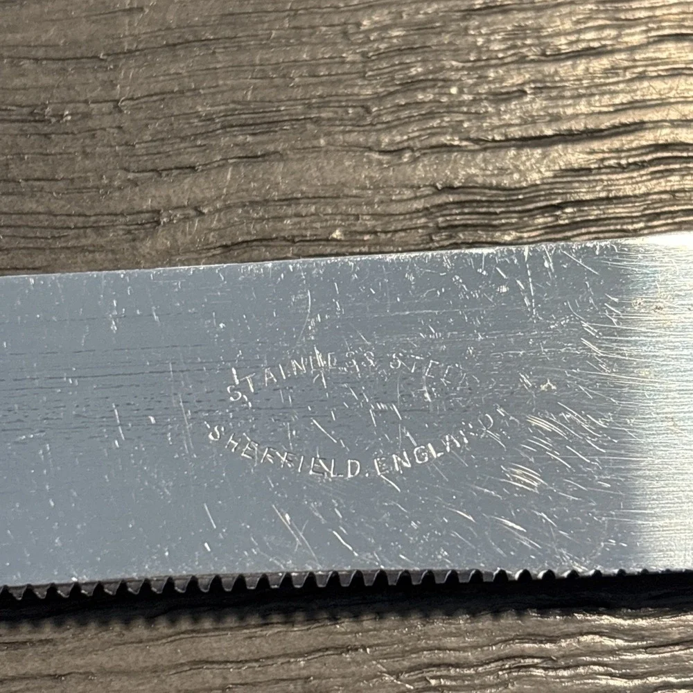 VINTAGE Sheffield England  Faux Mother of Pearl Handle Wedding‎ Cake Knife